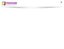 Tablet Screenshot of frodshamsigns.co.uk